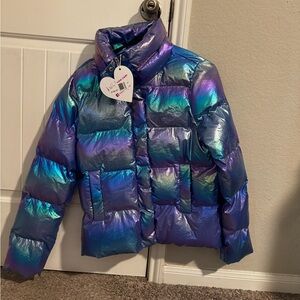 Buddy Love Shimmering women’s Puffer Jacket NWT SIZE large